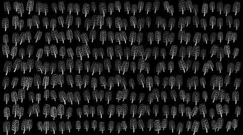 3d rendering of leaf autumn pattern doodle Stock Illustration