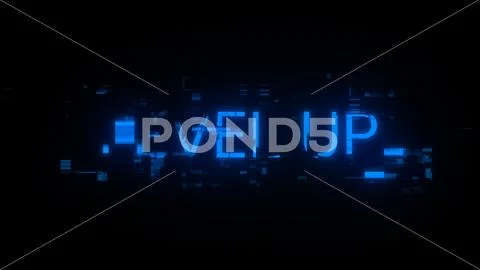 3D rendering level up text with screen effects of technological glitches 库存插图