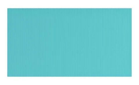 3d rendering of light blue rubber yoga mat for exercise isolated on white Ilustración de archivo