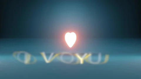 3D rendering Light emitting heart is flying on valentines day. Stock Footage 122637396