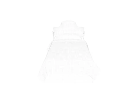 3d rendering of a lined bed on a white background Stock Illustration