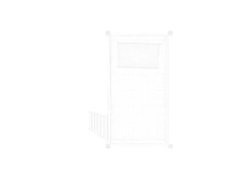 3d rendering of a lined bed on a white background Stock Illustration