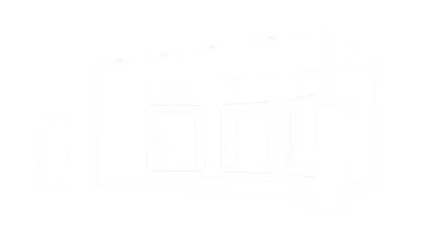 3d rendering of a lined exhibition design with booths Stock Illustration