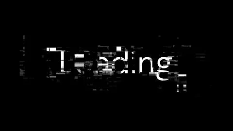 3D rendering loading text with screen effects of technological glitches Stock Illustration