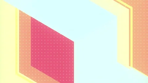 3d rendering loop animation in an abstract geometric style. Optical Illusion Stock Footage 265060074