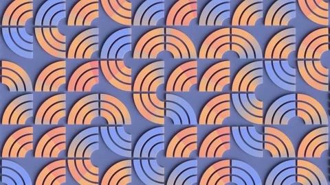 3d rendering loop animation consisting of abstract undulating lines 4K Stock Footage 277573420