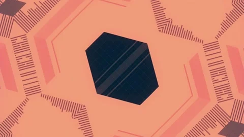 3d rendering loop animation with different geometric shapes. 4K Stock Footage 265904632