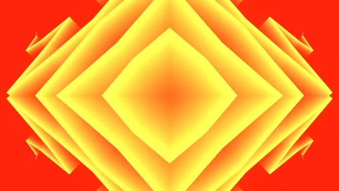 3d rendering loop animation with endlessly moving kaleidoscopic zigzag pattern Stock Footage 203531212