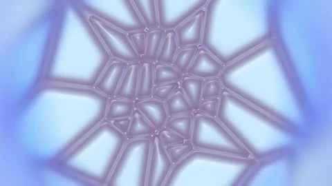 3d rendering loop animation of fractal crystalline colorful pattern 4K Stock Footage 281547424