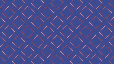 3d rendering loop animation of a geometric pattern on a blue background 4K Stock Footage 246670865