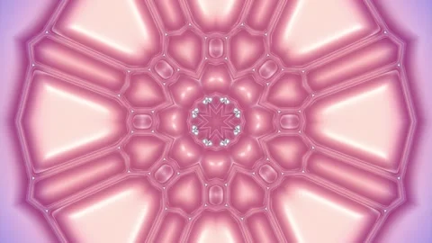 3d rendering loop animation of organic shapes forming kaleidoscopic patterns 4K Stock Footage 280005689