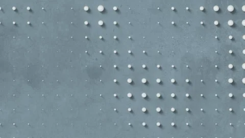 3d rendering loop animation of a pattern of delicate white spheres Stock Footage 281547767