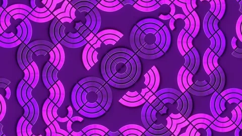 3d rendering loop animation of a repeating geometric pattern 4K Stock Footage 275012148