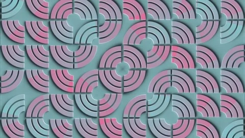 3d rendering loop animation of a repeating geometric pattern 4K Stock Footage 275820462