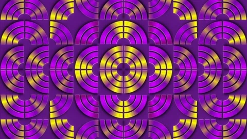 3d rendering loop animation of a repeating geometric pattern 4K Stock Footage 279447457