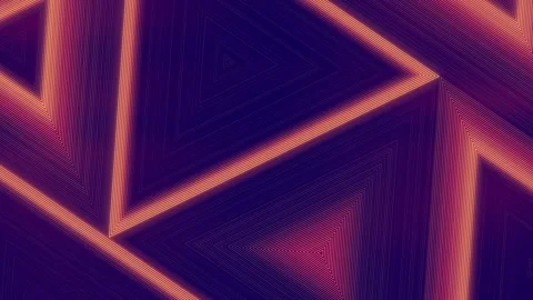 3d rendering loop animation of running red-orange color waves on the pattern Stock Footage 275011977