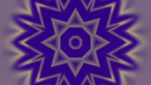 3d rendering loop animation of a star-shaped geometric figure 4K Stock Footage 275820418