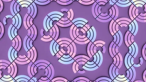3d rendering loop animation of a symmetrical repeating pattern 4K Stock Footage 275820501