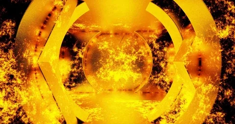 3D rendering loop footage. endless space abstract fire tunnel 動画素材 117132257