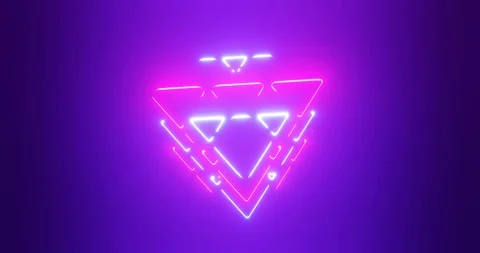 3D rendering loop footage. glowing neon cube laser beam Stock Footage 112791388