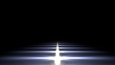 3d rendering of a loop futuristic dark tunnel with lights Stock Footage 108577396