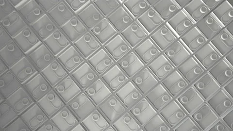 3d rendering of looped animation with geometric shapes. Endless animation. A sat Video stock 157394216