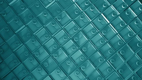 3d rendering of looped animation with geometric shapes. Endless animation. A sat Stock Footage 157395491