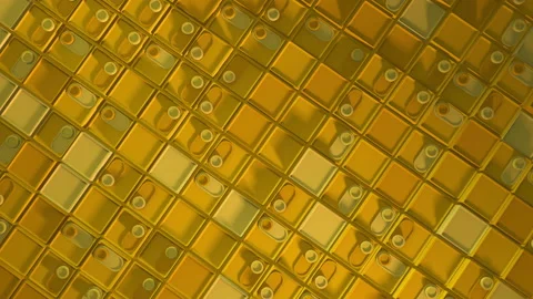 3d rendering of looped animation with geometric shapes. Endless animation. A sat Stock Footage 157396406