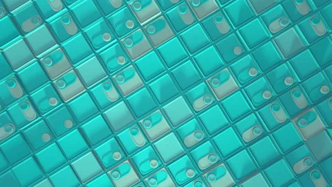 3d rendering of looped animation with geometric shapes. Endless animation. A sat Stock Footage 157396524