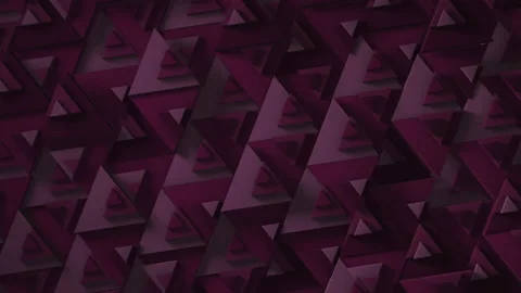 3d rendering of looped animation with the movement of geometric triangles. Endle Video stock 157447389