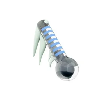 3d rendering low degree thermometer covered with snow icon. 3d render cold Stock Illustration