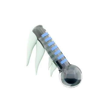 3d rendering low degree thermometer covered with snow icon. 3d render cold 스톡 일러스트