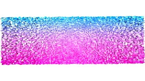 3d rendering of low poly background with 3d objects and modern gradient colors 库存插图