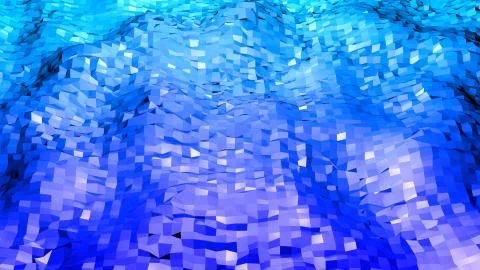 3d rendering of low poly background with 3d objects and modern gradient colors 스톡 일러스트