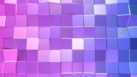 3d rendering of low poly background with 3d objects and modern gradient colors 스톡 일러스트
