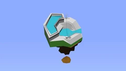 3d rendering of low poly islands for eco in polygon style. Stock Illustration