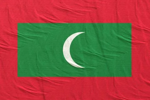 3d rendering of Maldives flag Stock Illustration