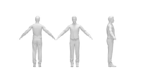 3D rendering of a man dressed chique business like with his arm spread. Stock Illustration