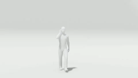 3d rendering of a man walking Video stock 300410206