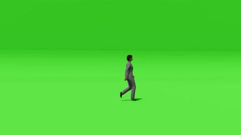 3d rendering of a man walking Video stock 300410209