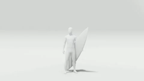 3d rendering of a man walking Video stock 300410337