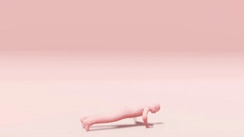 3d rendering of a man walking Video stock 300410355