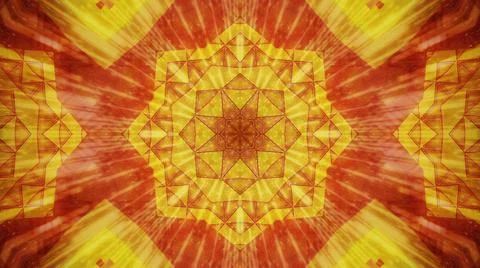 3d rendering of Mandala looping seamless Kaleidoscope Illustrazione stock