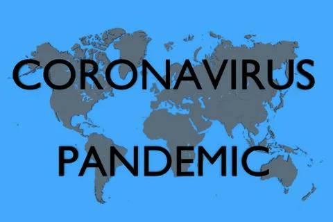 3d rendering of a map of Earth in bright colors Stock Illustration