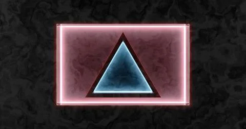 3d rendering. A marble wall with a niche and chambers in it, illuminated with Stock Illustration