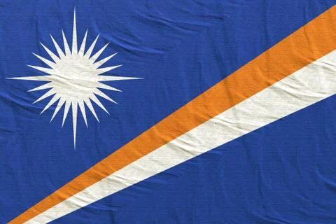 3d rendering of Marshall Islands flag Stock Illustration