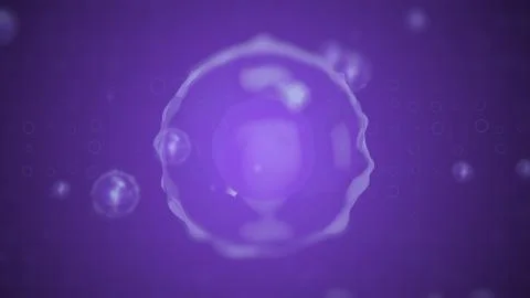 3d rendering of medically accurate illustration of human cells. Stock Illustration