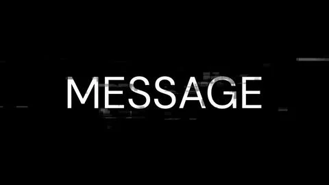 3D rendering message text with screen effects of technological glitches 스톡 사진
