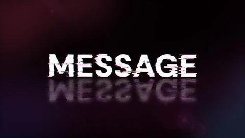 3D rendering message text with screen effects of technological glitches 스톡 사진