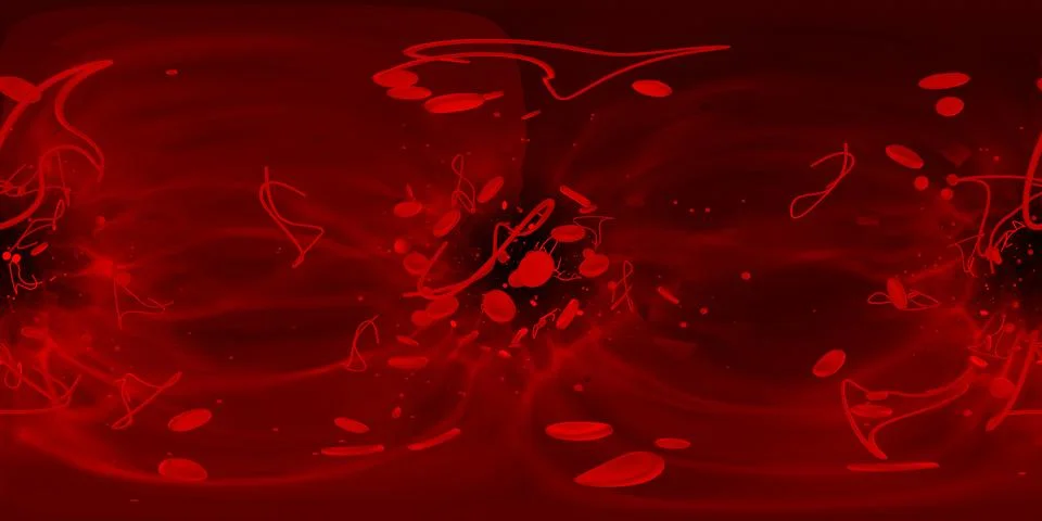 3d rendering Microscope virus- bacteria close up.  Equirectangular  360 VR im Illustrazione stock